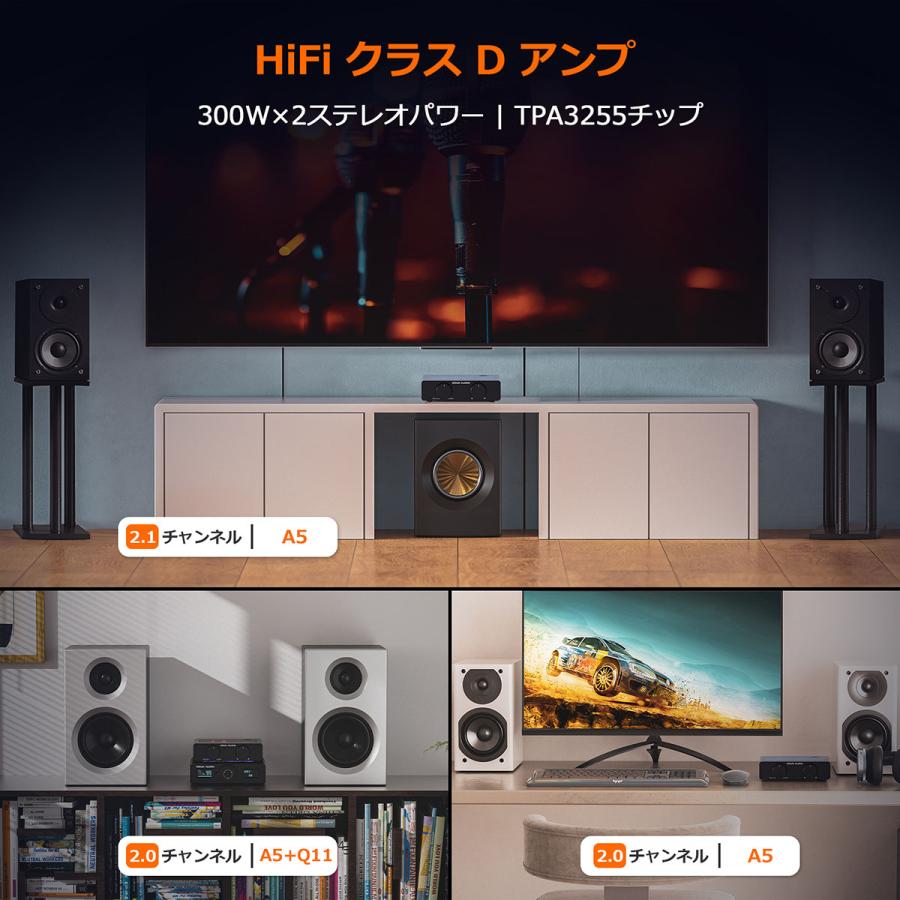 Nobsound A5 TPA3255 ステレオ アンプ HiFi オーディオ Class D パワー