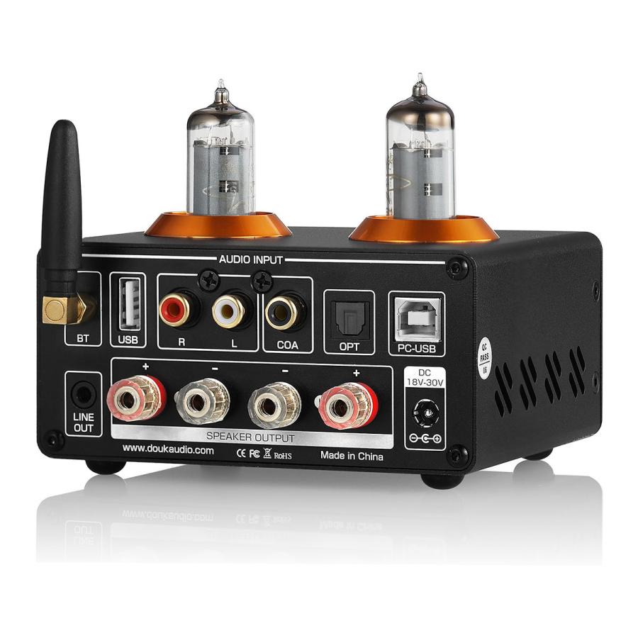 Nobsound ST-01 PRO 6K4 Bluetooth 5.0 真空管アンプ VUメーター USB