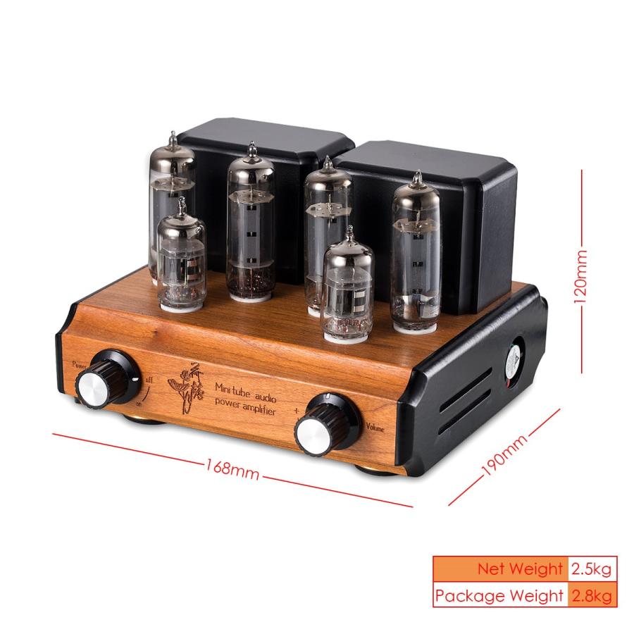 Douk Audio Mini 6P14 （EL84） 真空管アンプ プッシュプル ステレオ