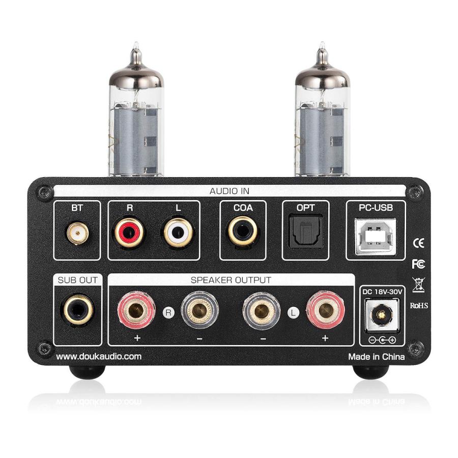 DOUK AUDIO ST-01 6K4 HiFi Bluetooth 5.0 真空管アンプ USB DAC COAX