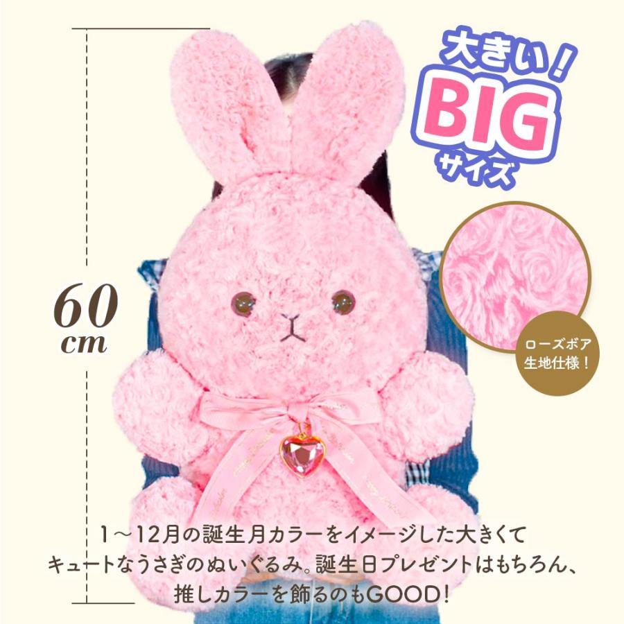 YELL ぬいぐるみ うさぎ 動物 ハッピーバースカラーローズボア ビッグ