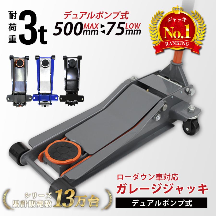 WEIMALL（ウェイモール） ジャッキ 3t ガレージジャッキ フロア