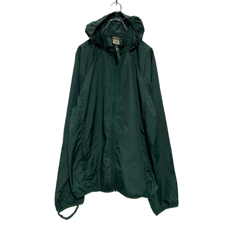 L.L.Bean ジップアップ ナイロンジャケット L モスグリーン エルエル