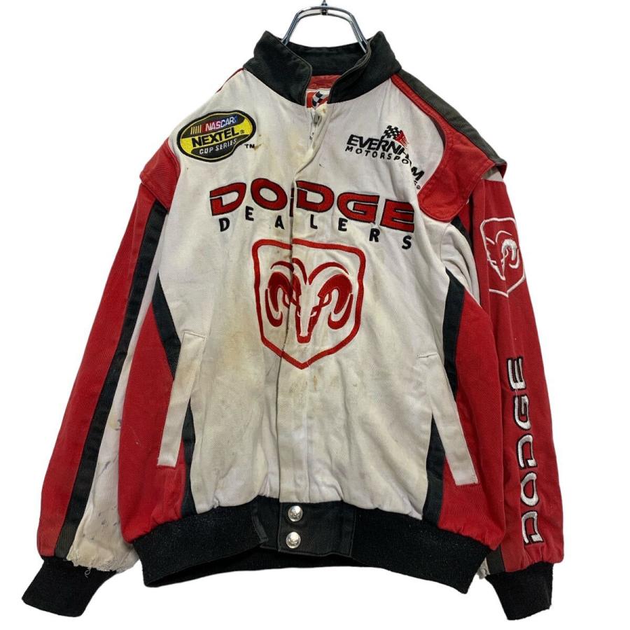 HASE AUTHENTICS ジップアップ ダッジ レーシングジャケット M 140