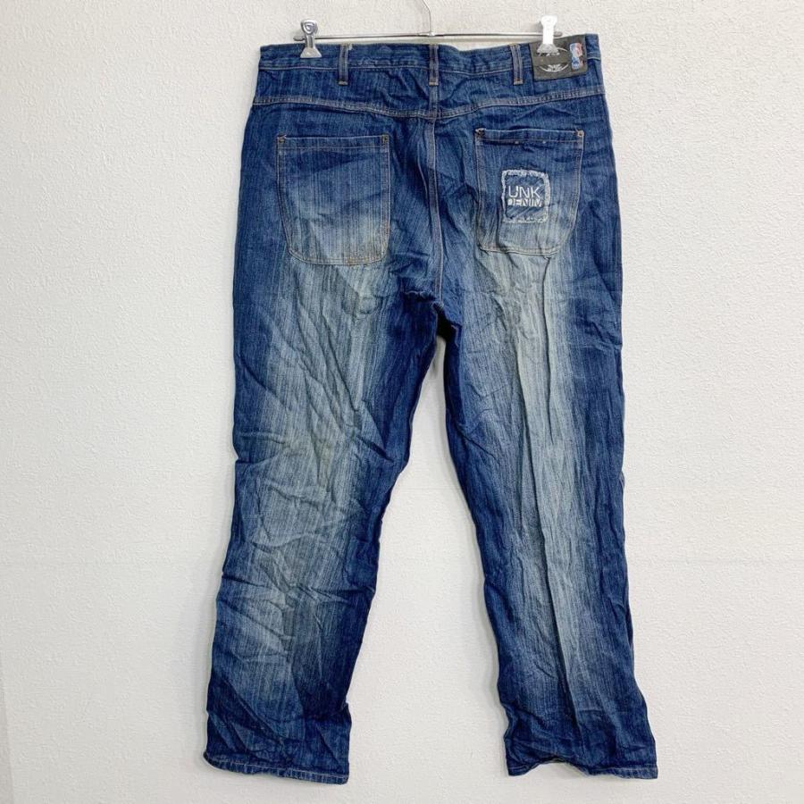 NBA デニムパンツ W40 エヌビーエー バスケット ワッペン インディゴ