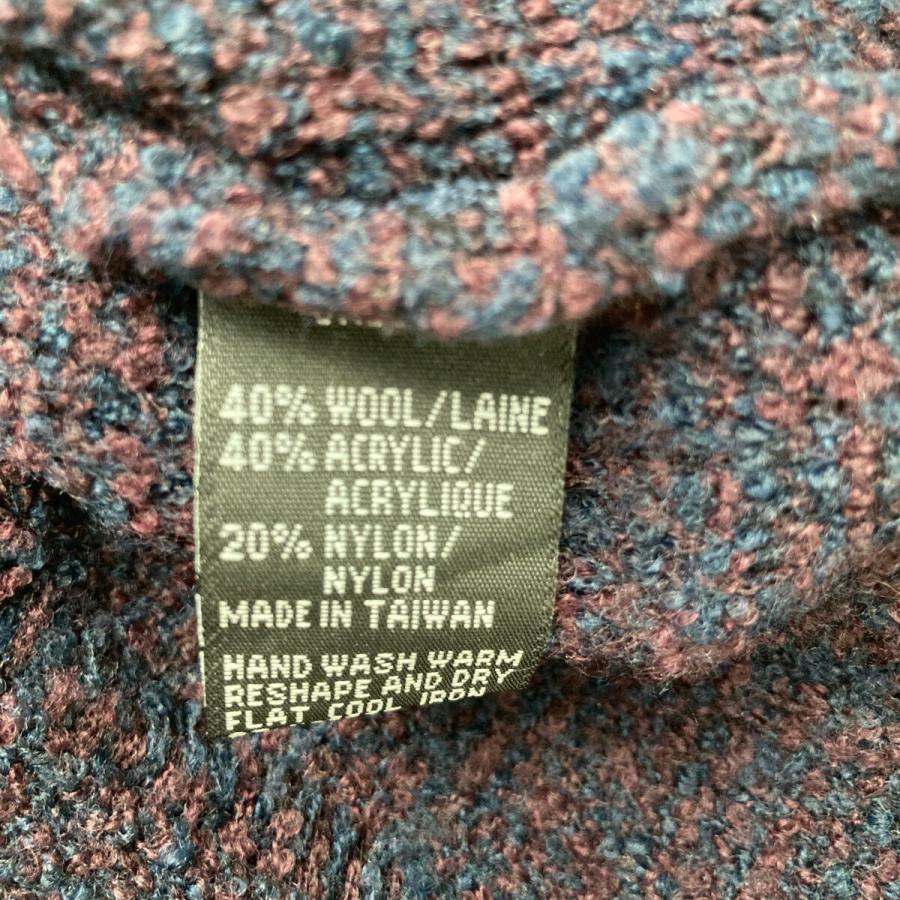 ALEXANDER JULIAN ウール混紡 ニット セーター L ブラウン ネイビー V