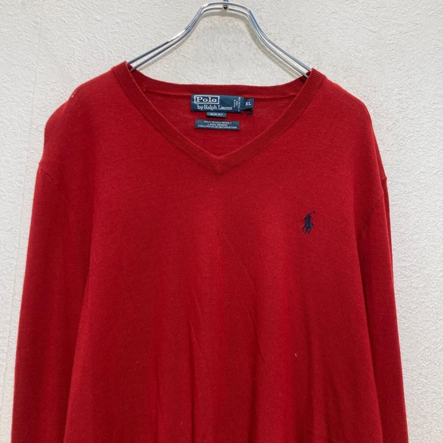 Polo Ralph Lauren ウール ニット セーター XL レッド ポロラルフ