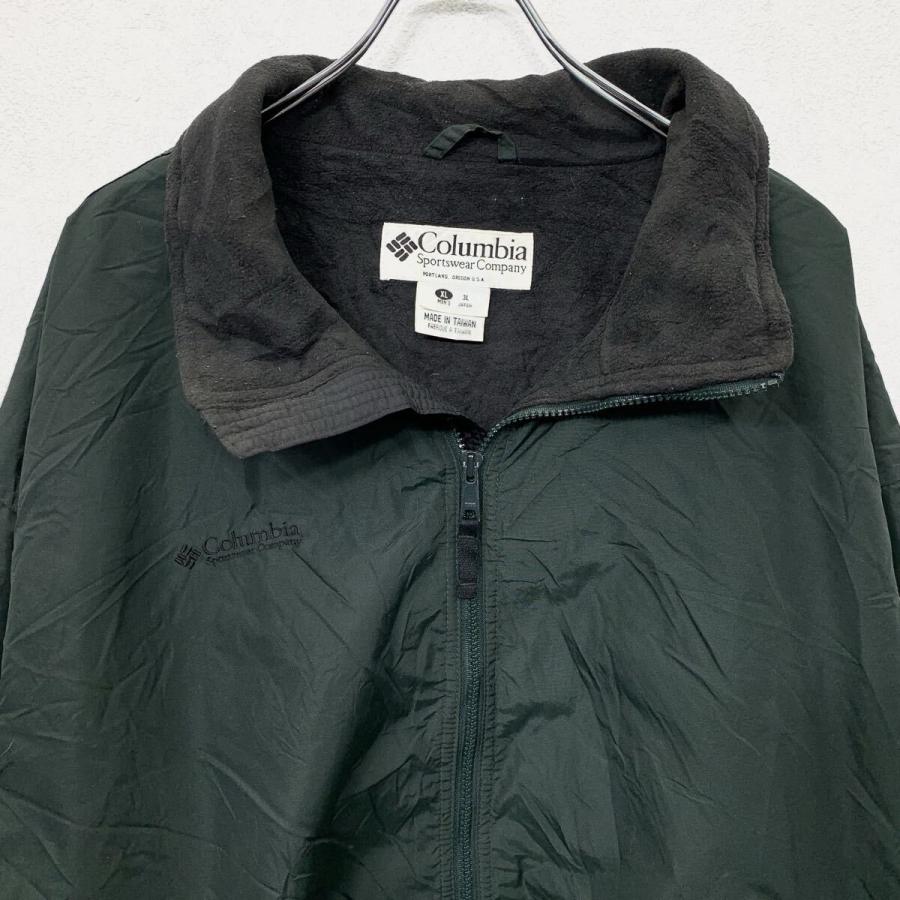 00s Columbia ナイロンジャケット 2XL グリーン コロンビア ウォーム