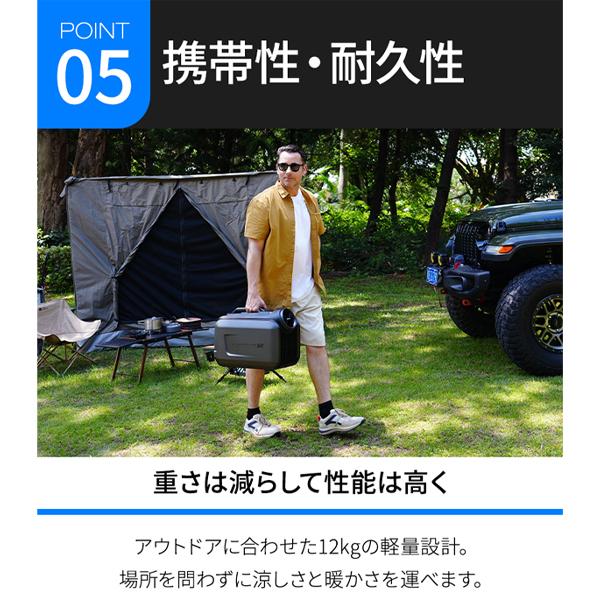 CYBERTAKE S2 Pro】冷温風機 携帯式 冷房 暖房 除湿 送風 車載 冷風 温