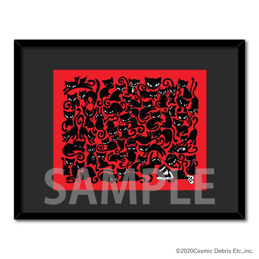 エミリー・ザ・ストレンジ プリント作品 (Emily the Strange Catnap