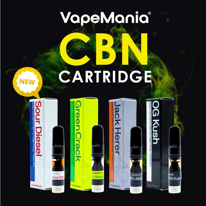 CBN リキッド カートリッジ 42% 0.5ml ベイプマニア 510規格 VAPE 睡眠