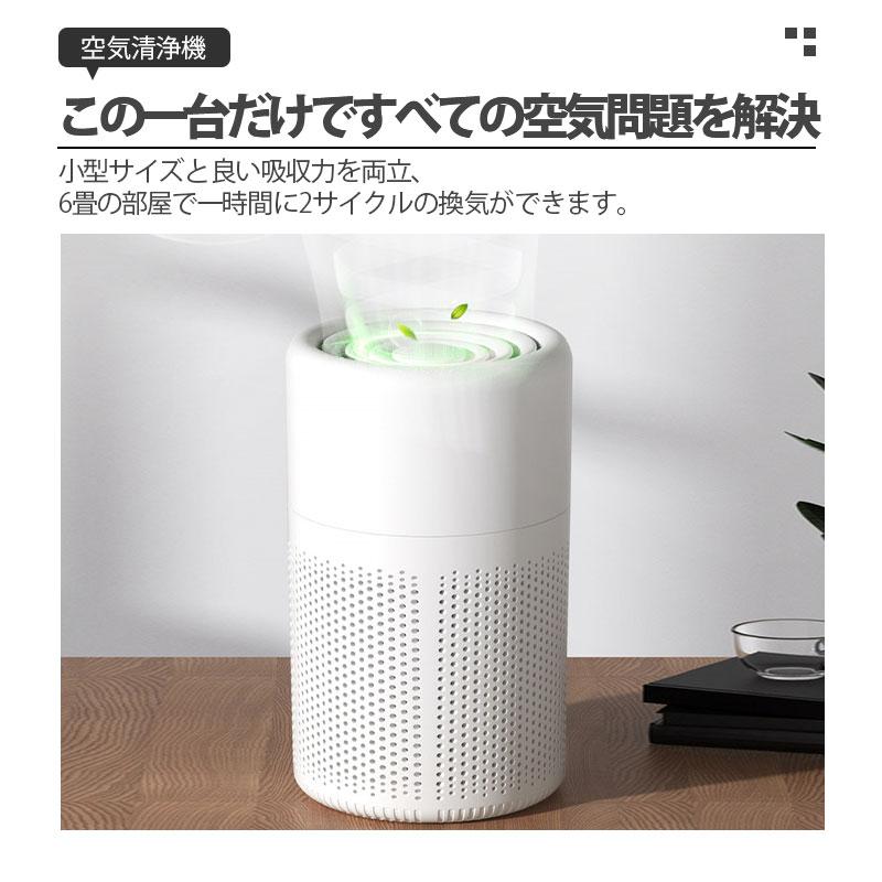 空気清浄機 小型 15畳 PM2.5 省エネ 卓上 静音 加湿なし 集塵 HEPA