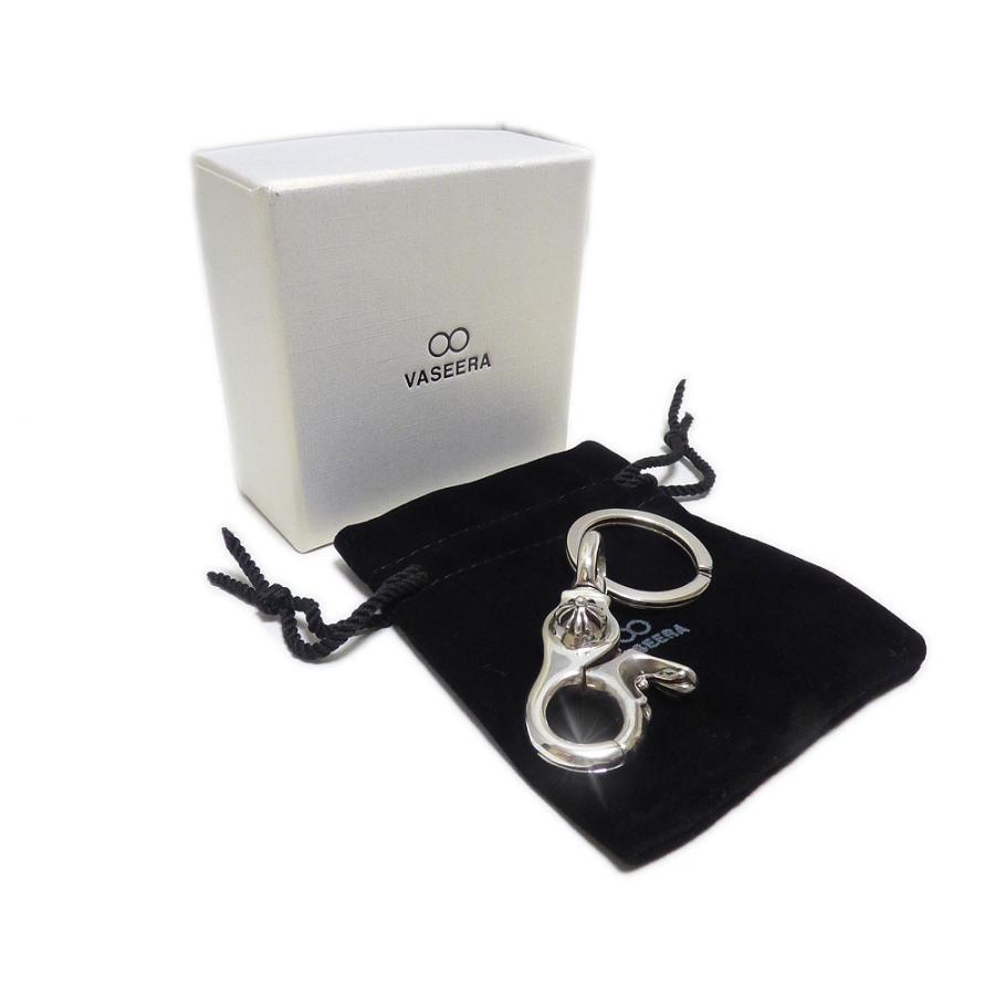 シルバー925 / キーリング フローラルクロス レバーナスカン カラビナ