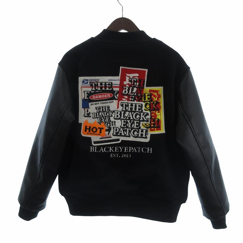 ブラックアイパッチ LABEL PACK PATCHED STADIUM JACKET BLACK
