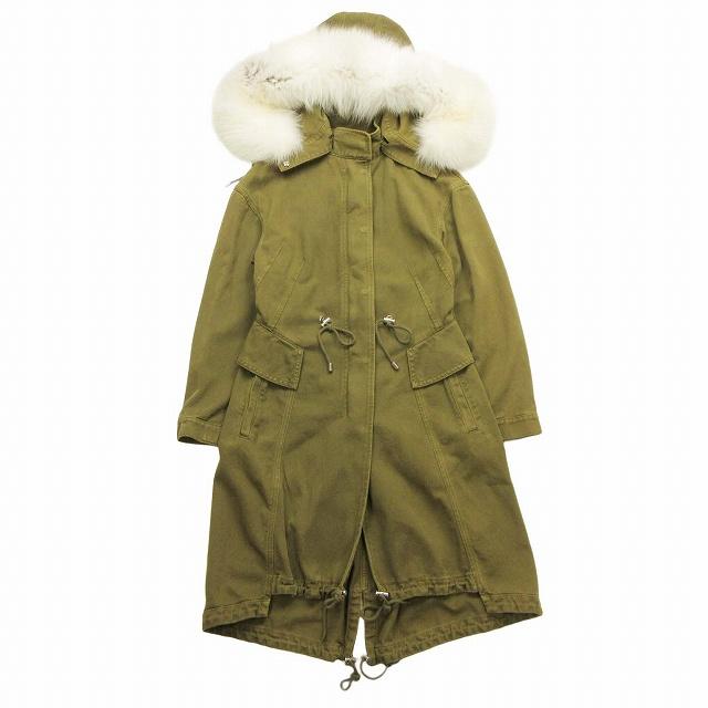 Alexander McQueen モッズコートビジュ付き襟