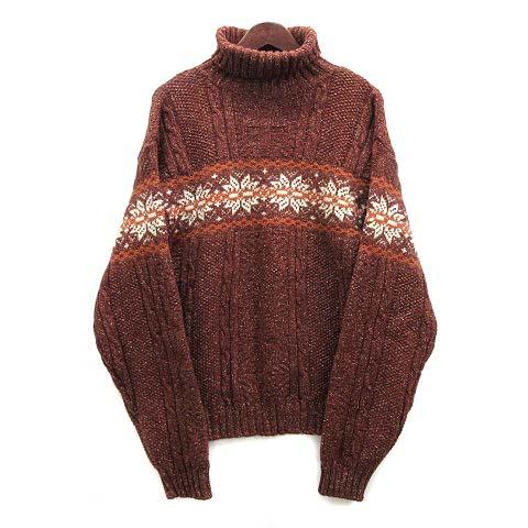 イクシーズ IXI:Z ノルディック ニット タートルネック セーター