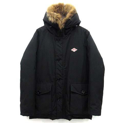 ダントン DANTON ミドル丈 ダウン ジャケット ラクーンファー フード