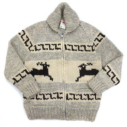 INTRACAN ENTERPRISES カウチン セーター トナカイ ジップアップ