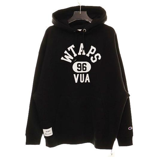 ダブルタップス WTAPS × CHAMPION ACADEMY HOODED CTPL BLACK M C8