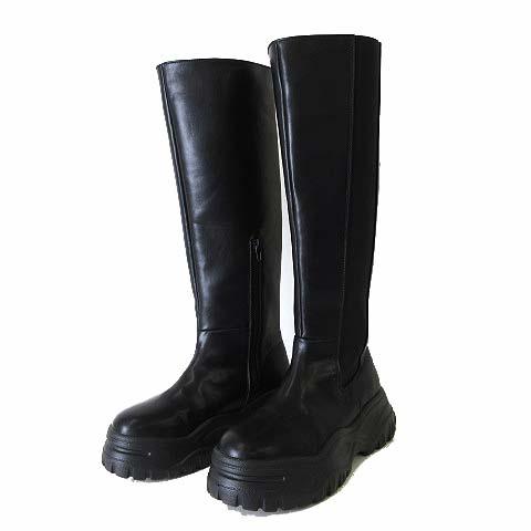 JEANASIS（ジーナシス） ビガー ロング ブーツ チャンキーソールブーツ