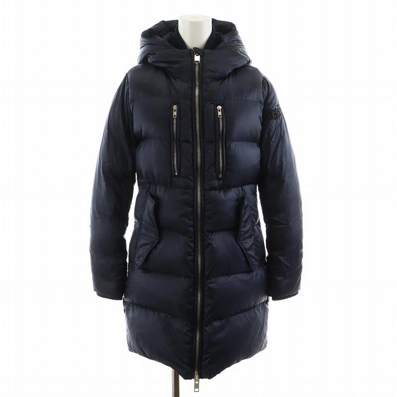 DIESEL（ディーゼル） ダウンコート ロング丈 フード ナイロン