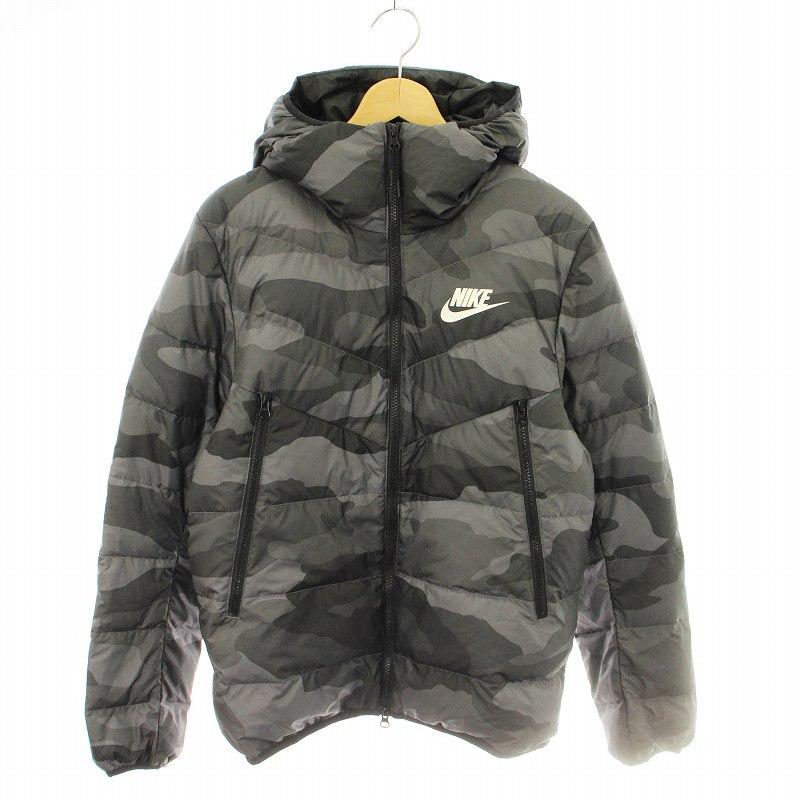 NIKE（ナイキ） ダウンジャケット カモフラ 迷彩 カモフラ S 黒