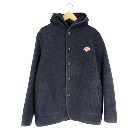 ダントン DANTON ウール モッサ ジャケット コートフード 前開き