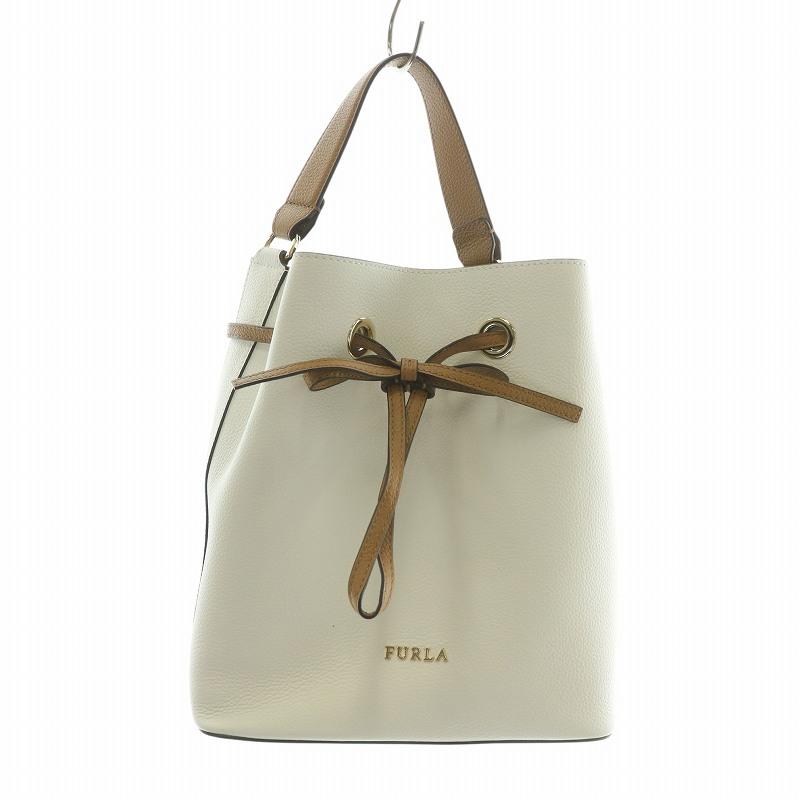 FURLA（フルラ） コスタンザ 2WAY ショルダー バッグ ハンド 巾着 シボ