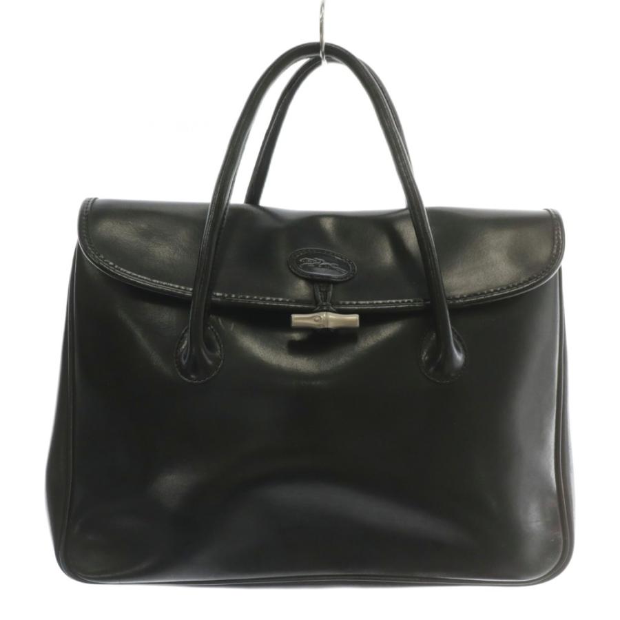 LONGCHAMP（ロンシャン） ロゾ ハンドバッグ トート レザー フラップ