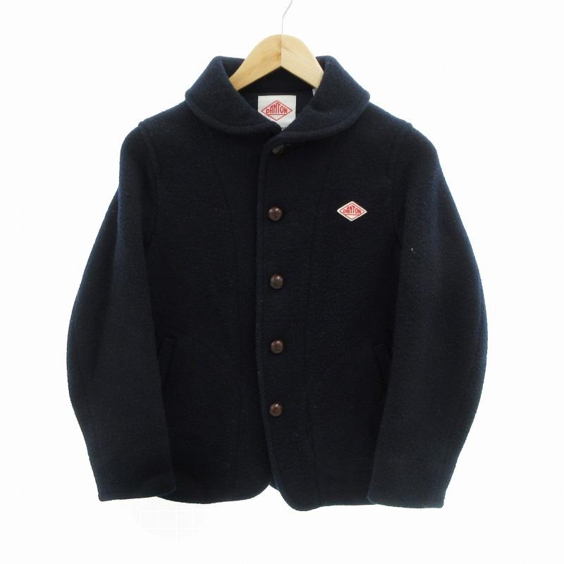 ダントン DANTON ウールモッサコート ジャケット ロゴ パッチ くるみ