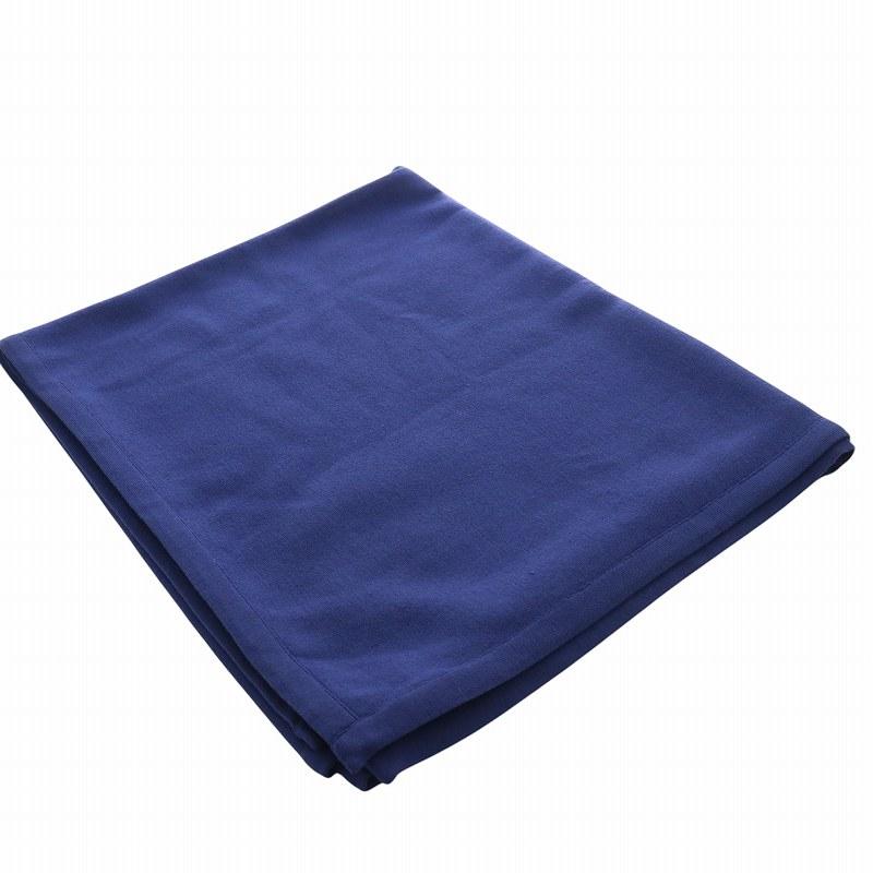 CELINE（セリーヌ） イタリア製 ブランケット 無地 青 ブルー /MW