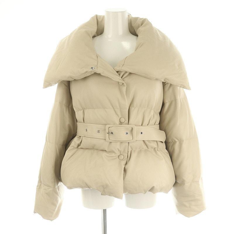 ハーリップトゥ Herlipto Vegan Leather Shell Down Jacket ダウン