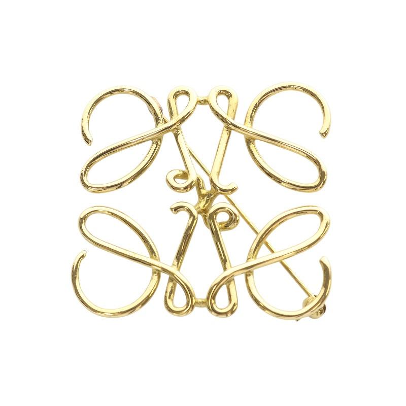 LOEWE（ロエベ） アナグラムブローチ ゴールド色 /SR8 □SH □OH