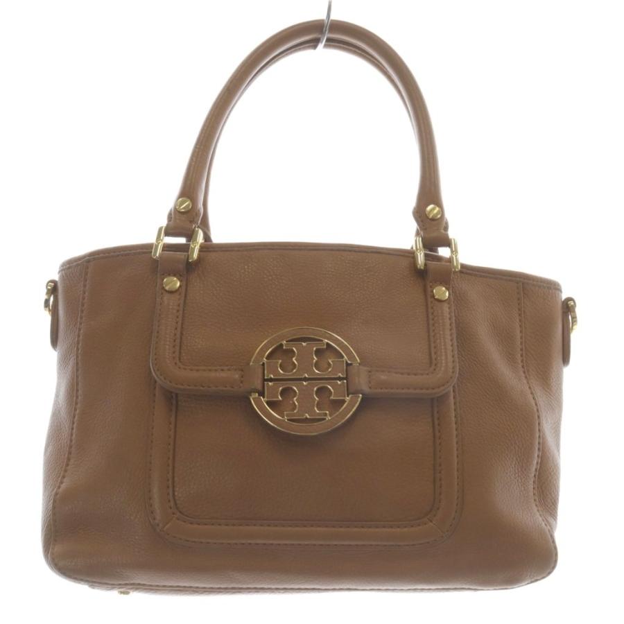 TORY BURCH（トリーバーチ） レザー トートバッグ ハンドバッグ 茶色