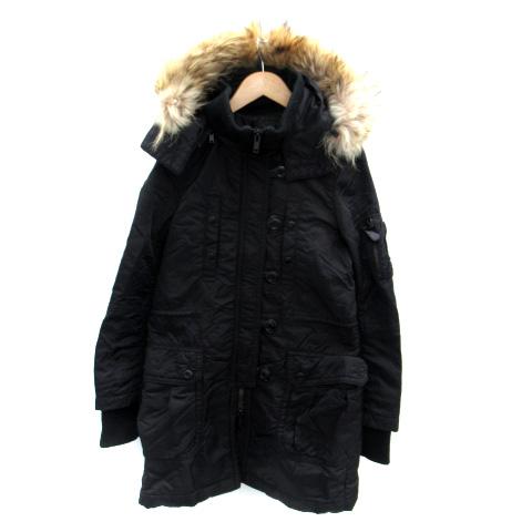 MOUSSY（マウジー） モッズコート ロング丈 2WAY フード付き ファー