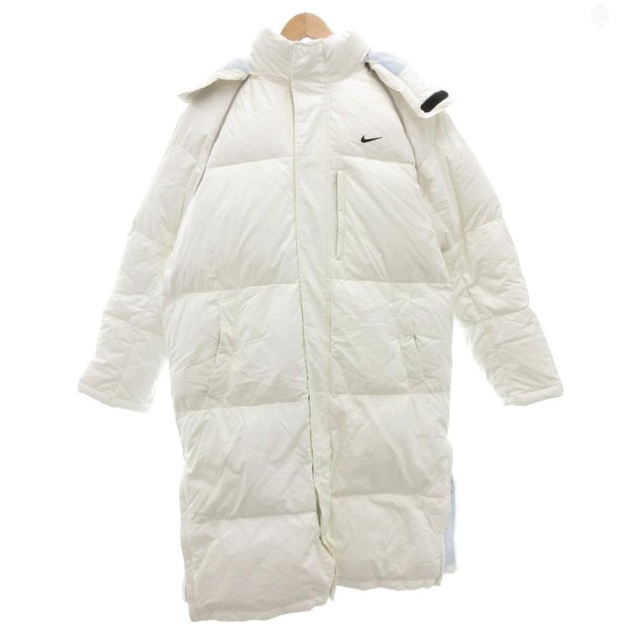 NIKE（ナイキ） ダウンコート ベンチコート L 白 ホワイト スタンド