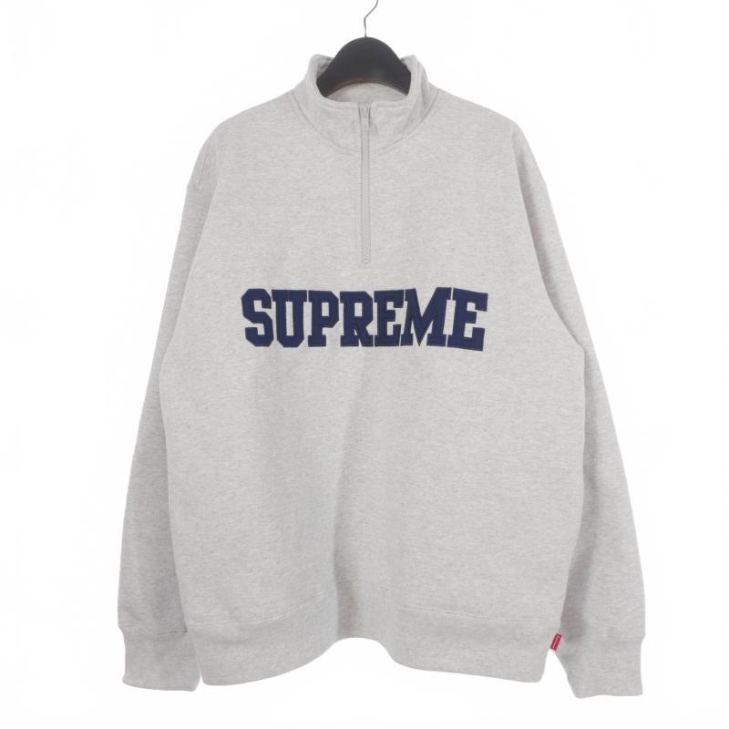 Supreme（シュプリーム） SUPREME Collegiate Half Zip Pullover Ash