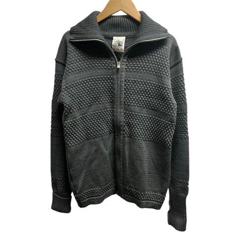 S.N.S. Herning ドライバーズニット 立体編み グレー XSサイズ