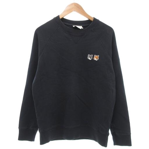 メゾンキツネ MAISON KITSUNE スウェット トレーナー キツネロゴ 刺繍