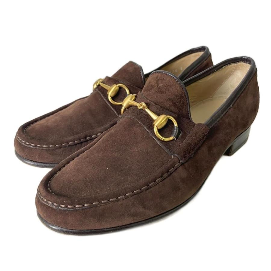 GUCCI（グッチ） ホースビットローファー スリッポン スエード