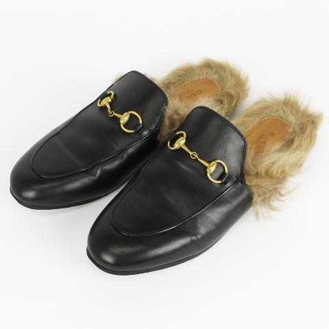 GUCCI（グッチ） プリンスタウン リ エディション レザー スリッパ