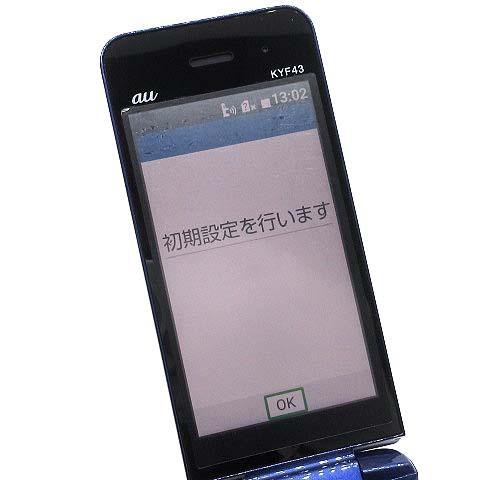 au かんたんケータイライト KYF43 ロイヤルブルー SIMフリー 携帯電話