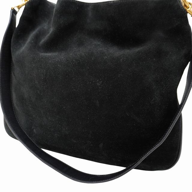 GUCCI（グッチ） バンブー スエード トートバッグ BLACK ブラック 001