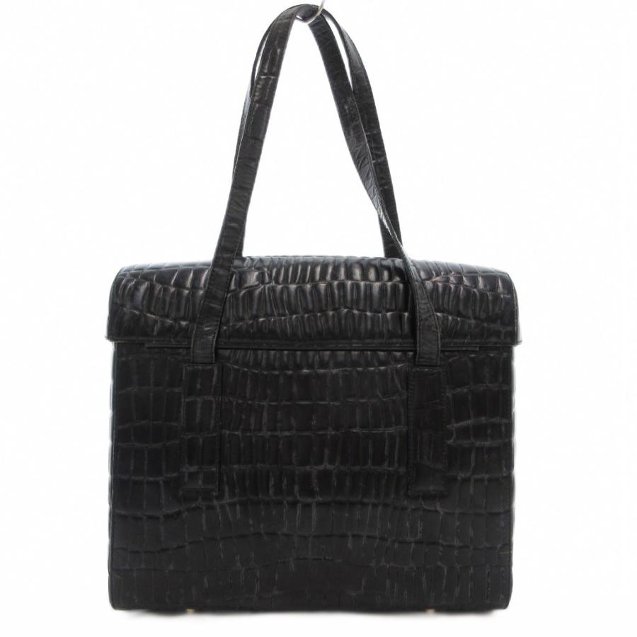 GINZA Kanematsu（銀座かねまつ） ショルダーバッグ クロコ型押し