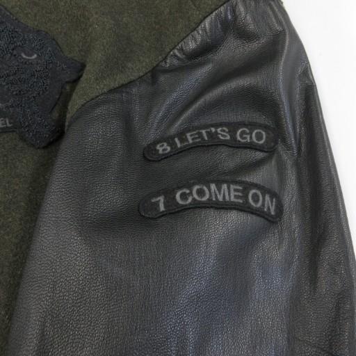 DIESEL スタジャン レザー ジャケットワッペン刺繍 XS DIESEL
