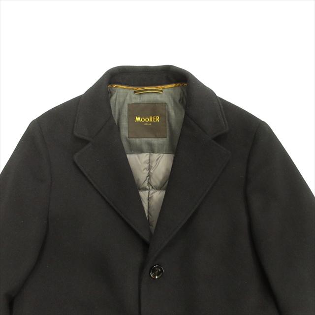 美品 ムーレー MOORER HARRIS-LE ダウン レイヤード チェスター コート