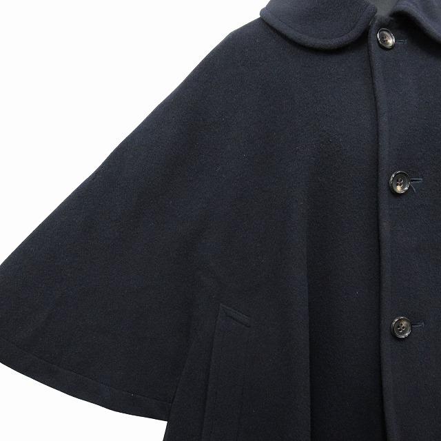 89AW コムデギャルソン COMME des GARCONS ウール ポンチョ コート