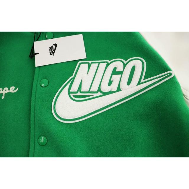 NIKE（ナイキ） ×NIGO ニゴー NRG Varsity Jacket Green バーシティ