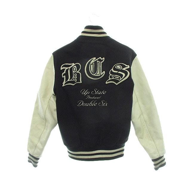 エンパイア EMPIRE 80's スタジャン ワッペン 袖レザー USA製 ブラック