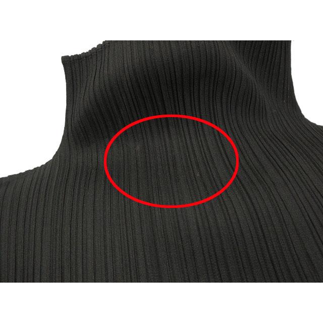 プリーツプリーズ PLEATS PLEASE カットソー ハイネック 3 ブラック 黒